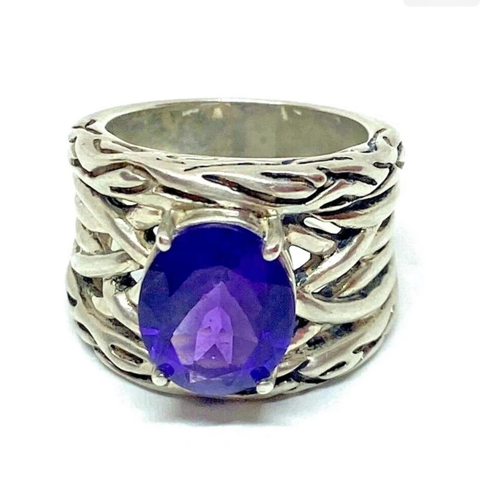 Effy Amethyst lagoon style ring